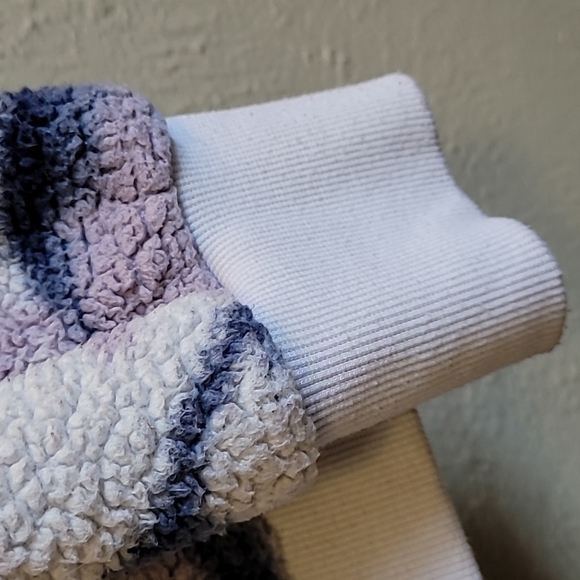 Athleta Girls Sherpa Half Zip Sweater watercolor Soft collared Size: XL/14 - Picture 4 of 16